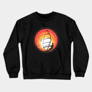 Windsurfing Windsurfer Retro Surfer Crewneck Sweatshirt